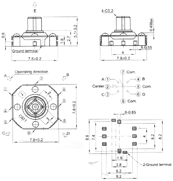 TMHU21   7,8x7,8       