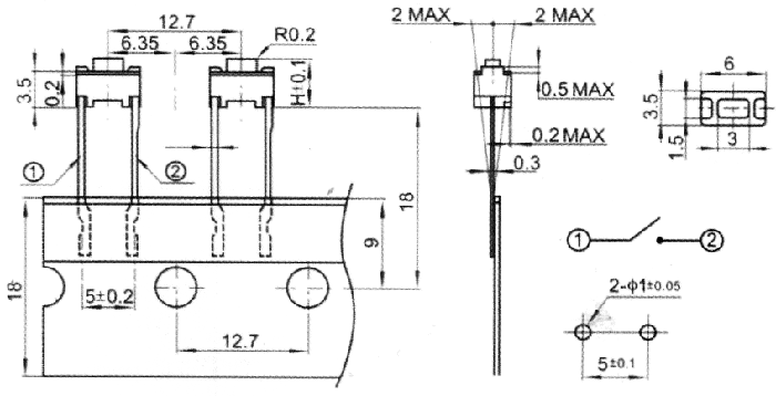 TVBT16    3,5x6,0   ,  