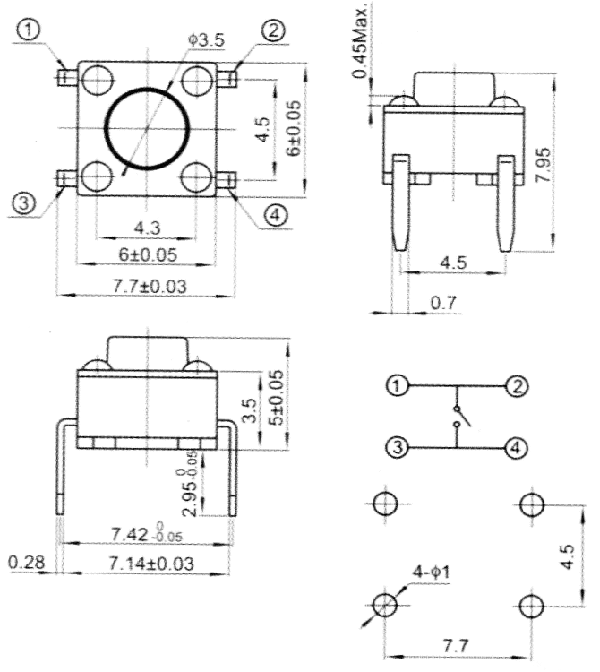 TVDJ06   6,0x6,0   ,  