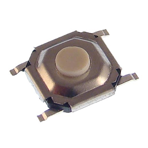 Кнопки тактовые серии TD13XA для поверхностного (SMD) монтажа прямые 5,2x5,2 мм с пластиковым толкателем Тактовые переключатели/тактовые кнопки (TACT Switches) серии TD13XA