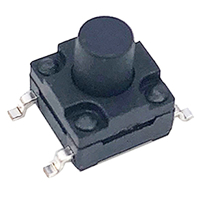 Кнопки тактовые серии TS001 для поверхностного (SMD) монтажа прямые 6,15x6,15 мм Тактовые переключатели/тактовые кнопки (TACT Switches) серии TS001