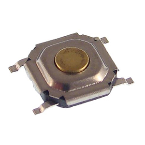 Кнопки тактовые серии TS1076S для поверхностного (SMD) монтажа прямые 5,2x5,2 мм Тактовые переключатели/тактовые кнопки (TACT Switches) серии TS1076S