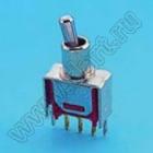 Вертикальный тип, TS40-T серия, Sub-miniature Toggle Switches, Рычажные переключатели (TOGGLE)
