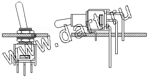 TS40-T , Sub-miniature Toggle Switches,   (TOGGLE)