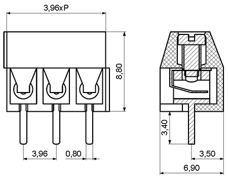 KF396-3.96 